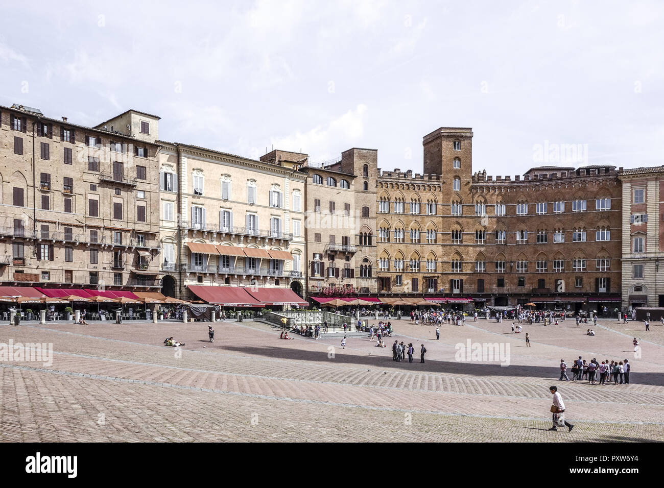 Piazza del Campo a Siena, Toskana, Italien, Europa (www.allover.cc/TPH) Foto Stock