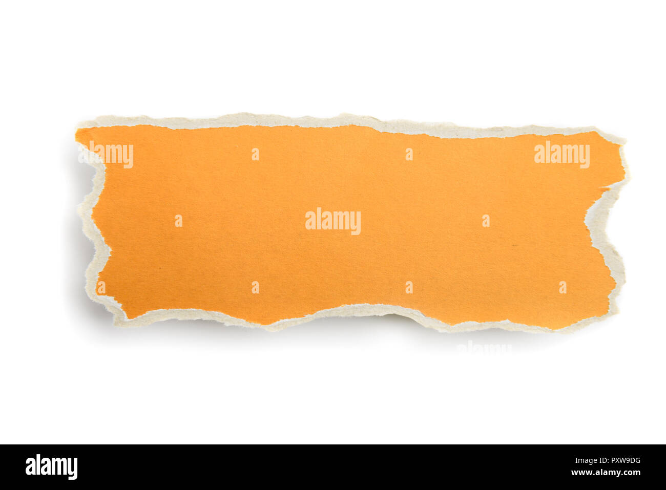 Pezzo di carta strappata con spazio per il vostro messaggio. Percorso di lavoro incluso Foto Stock
