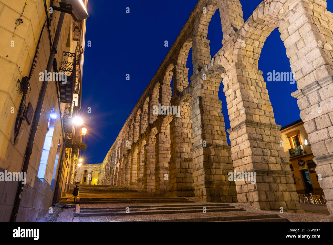 Spagna, Castiglia e Leon, Segovia, acquedotto Foto Stock