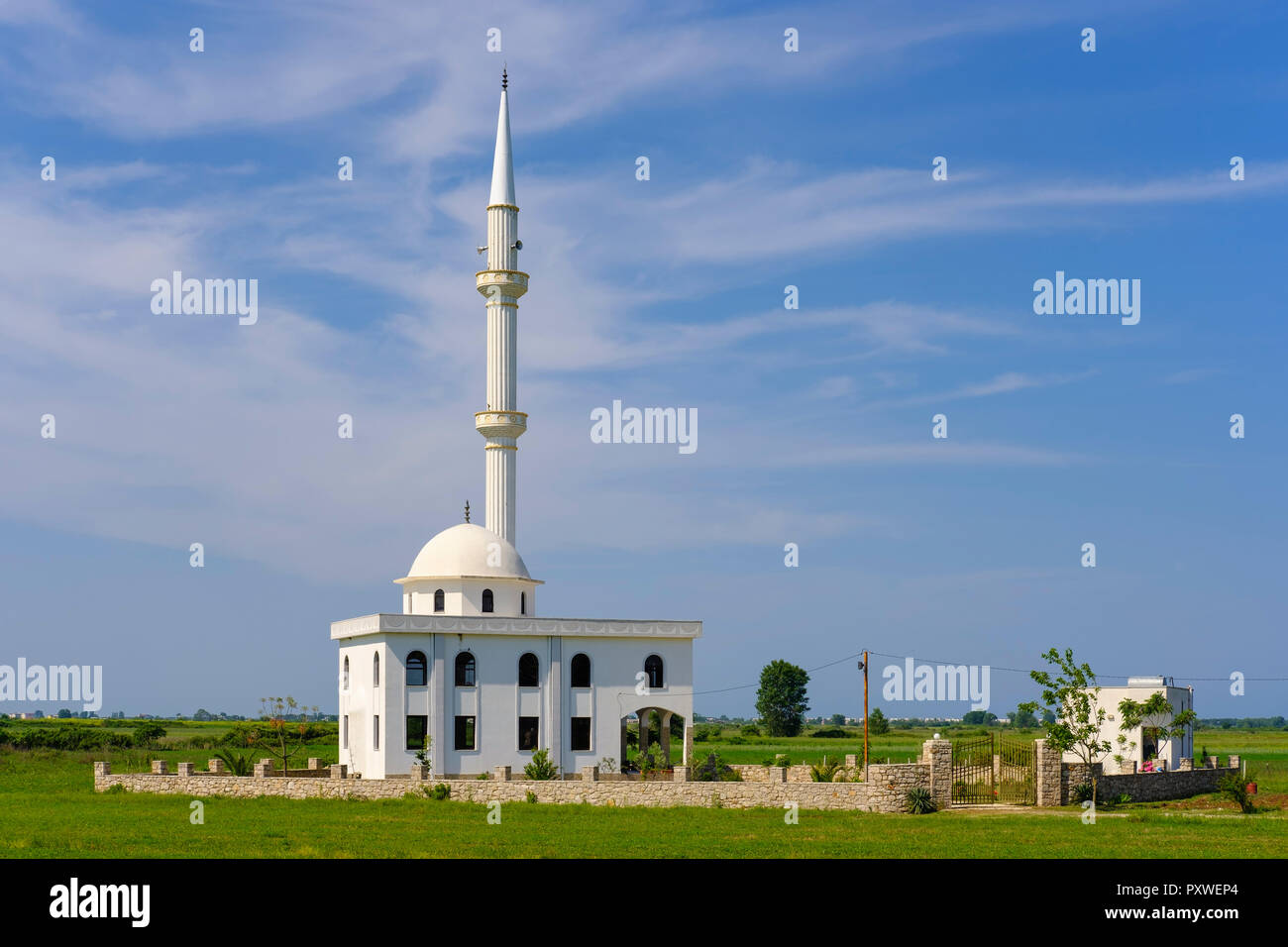 Albania, Fushe-Drac, moschea Xhamia Dhomje Foto Stock