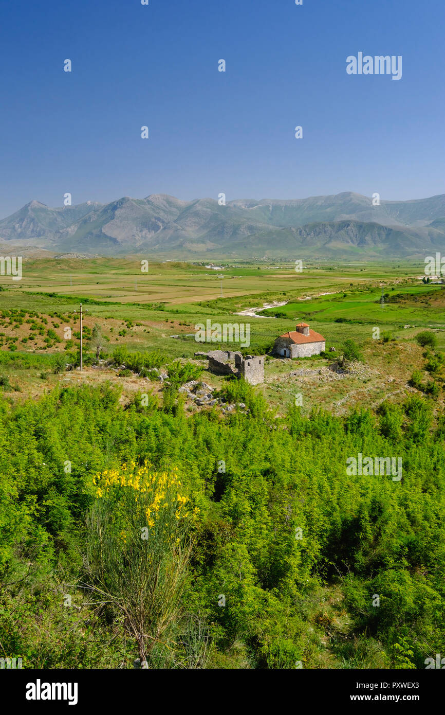 L'Albania, la contea di Valona, vicino Lukova, Chiesa di San Giorgio il Convento Foto Stock