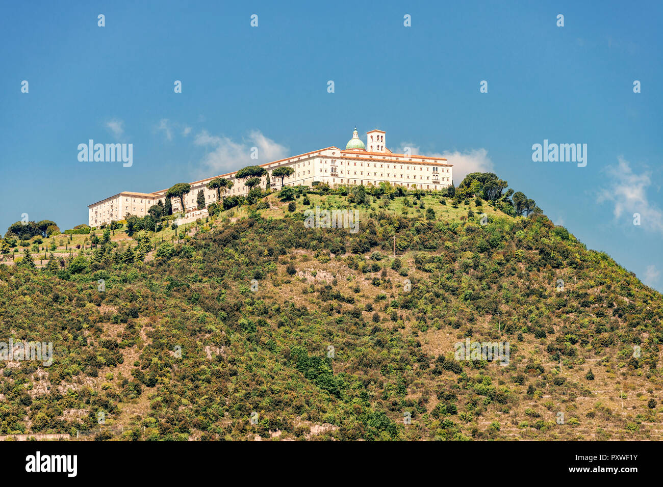 L'Italia, Lazio, Abbazia dei Benedettini di Monte Cassino Foto Stock
