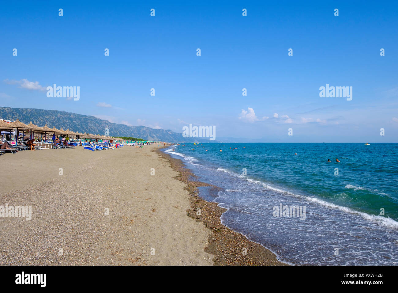 Albania Scutari Velipoje Spiaggia Foto Immagine Stock