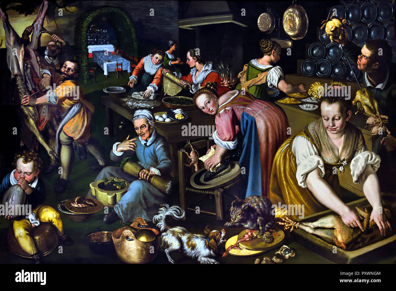 Cucina 1590 - 1591 da Vincenzo Campi 1530-1591 del XVI secolo, Italia, italiano. Foto Stock