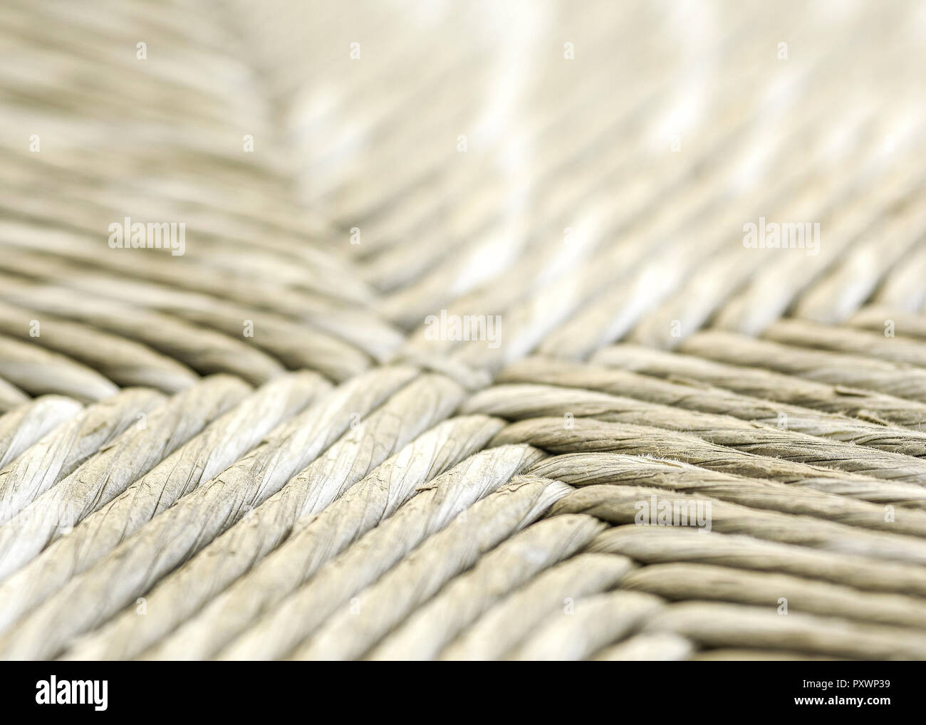 Geflecht aus liberiane, Sitzflaeche Foto Stock