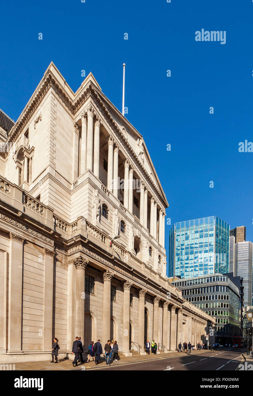 La Banca d'Inghilterra. Foto Stock