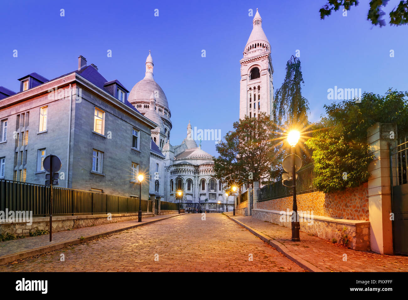 Montmartre a Parigi, Francia Foto Stock