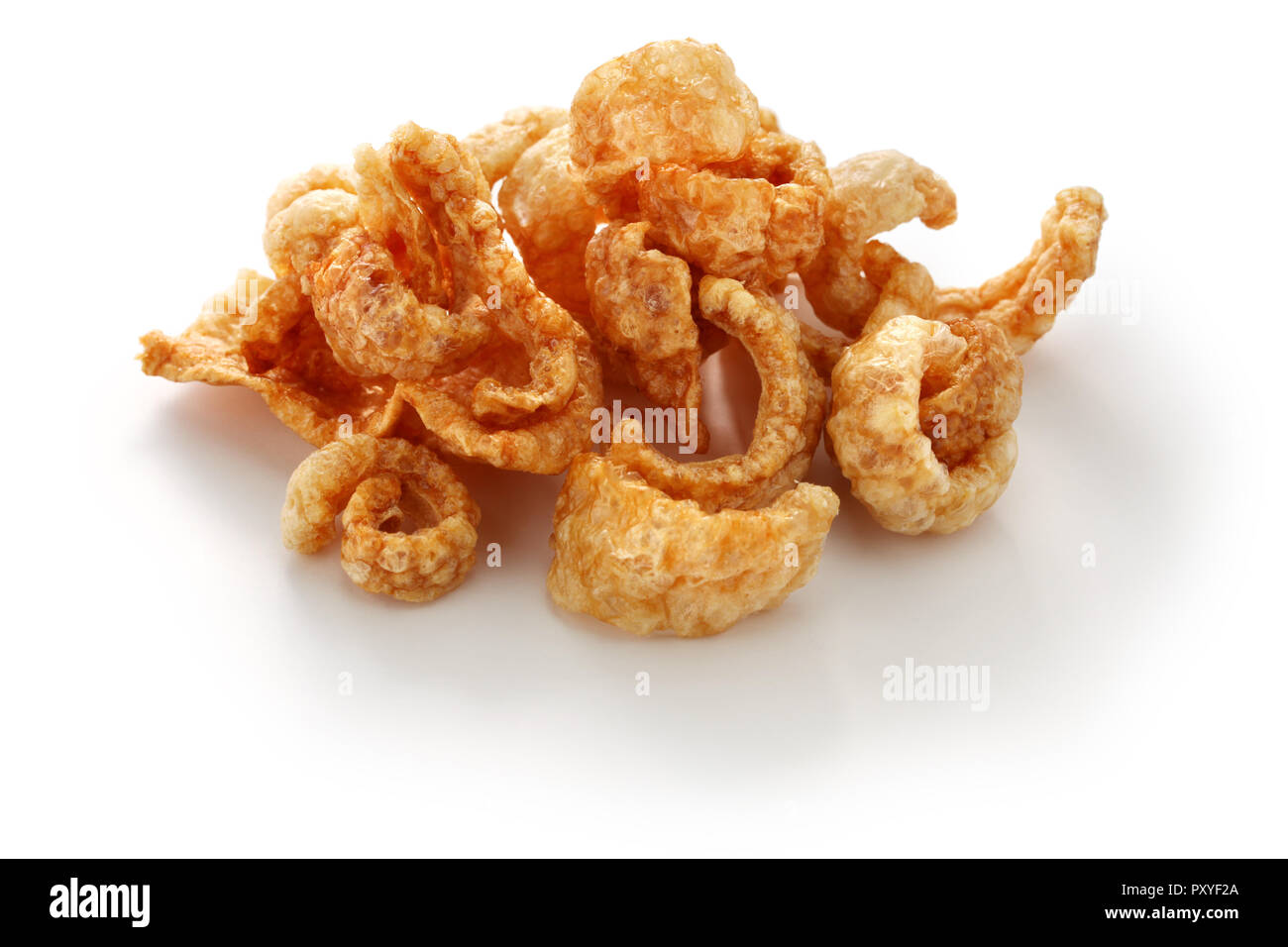 Khaep mu, tailandese croccante di cotenne di maiale Foto Stock