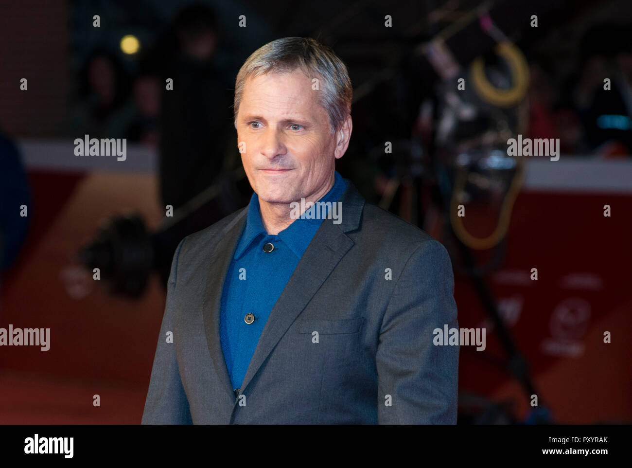 Roma, Italia. 24 ott 2018. Viggo Mortensen frequentando il tappeto rosso del Libro verde a Roma Film Fest 2018 Credit: Silvia Gerbino/Alamy Live News Foto Stock