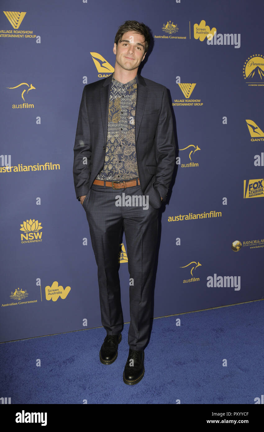 Los Angeles, California, USA. 24 ottobre, 2018. Giacobbe Elordi. 7 Assemblea gli australiani in Film Awards Gala tenutosi presso Paramount Studios. Photo credit: PMA/AdMedia Credito: PMA/AdMedia/ZUMA filo/Alamy Live News Foto Stock