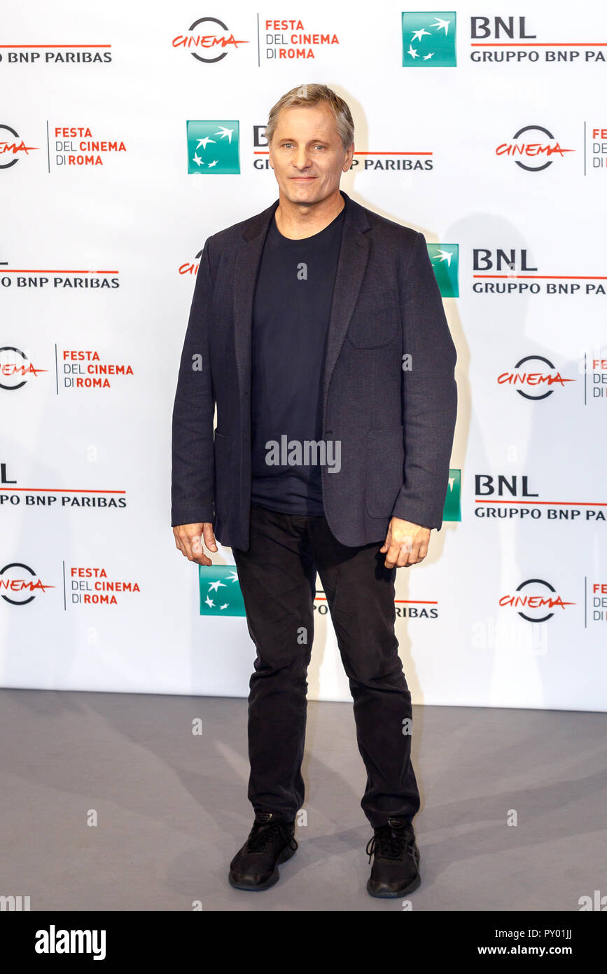 Roma, Italia. Ottobre 24, 2018: Viggo Mortensen frequentare il "Libro verde" photocall durante il XIII Roma Film Fest presso Auditorium Parco della Musica. Credito: Gennaro Leonardi/Alamy Live News Foto Stock