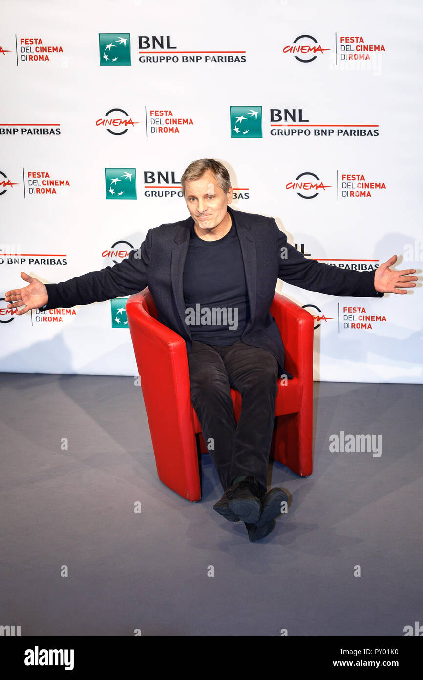 Roma, Italia. Ottobre 24, 2018: Viggo Mortensen frequentare il "Libro verde" photocall durante il XIII Roma Film Fest presso Auditorium Parco della Musica. Credito: Gennaro Leonardi/Alamy Live News Foto Stock