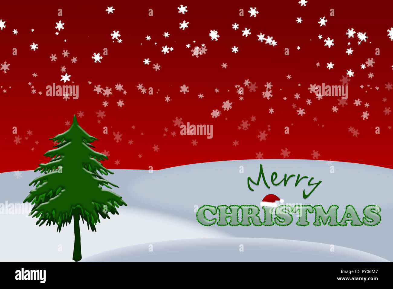 Buon Natale greetingcard illustrazione concept Foto Stock