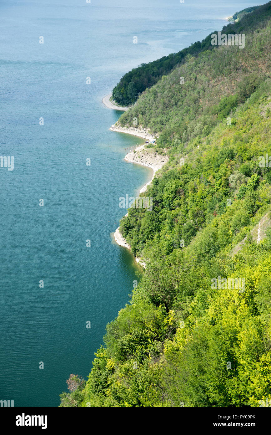 Baia del fiume Dniester Foto Stock