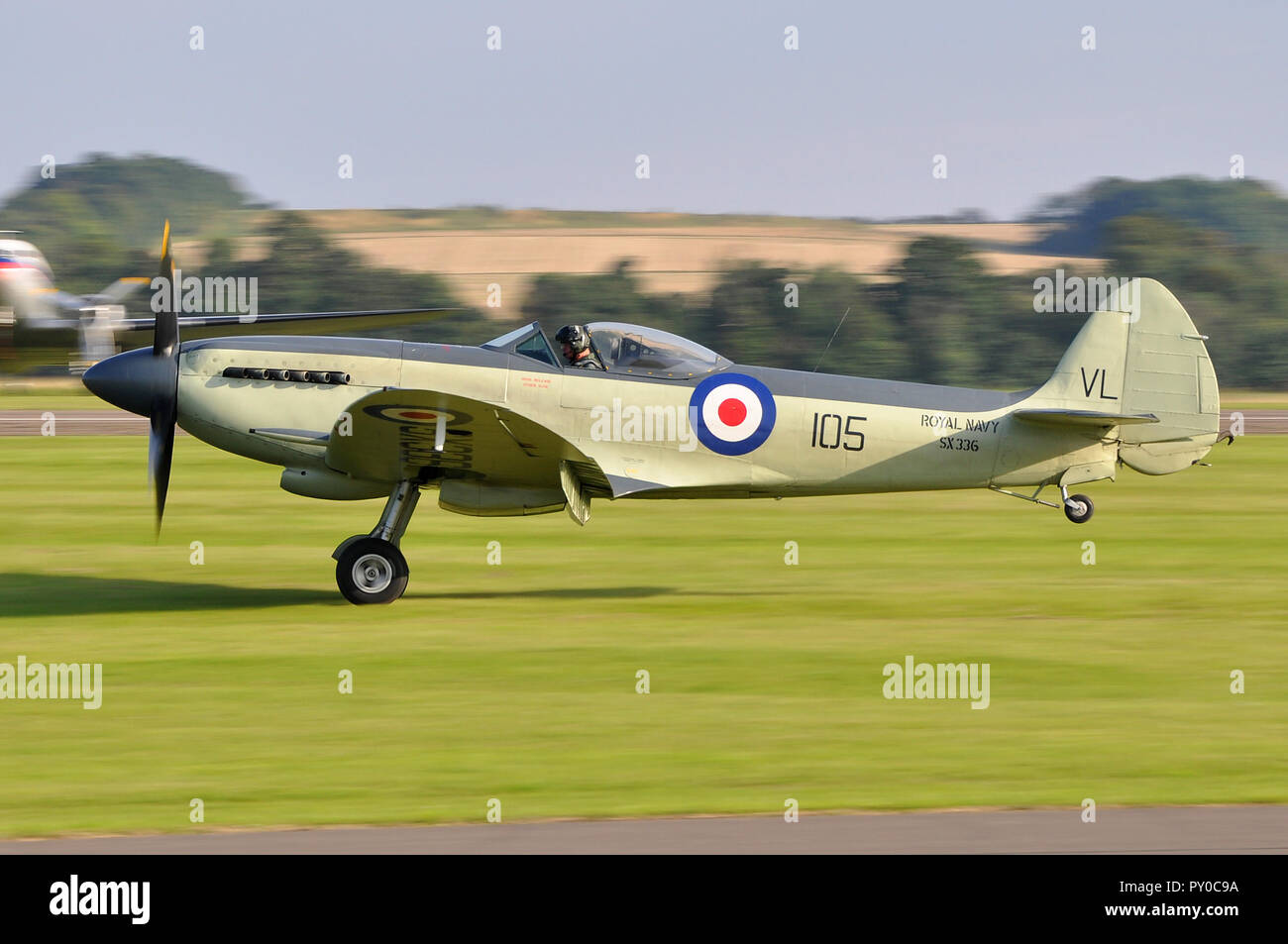 Supermarine Spitfire Aereo Da Caccia Seconda Guerra Mondiale Maglietta Maglia T-shirt Militare Uomo Girocollo Manica Corta In Cotone Stampata FRUIT OF THE LOOM - Foto 9