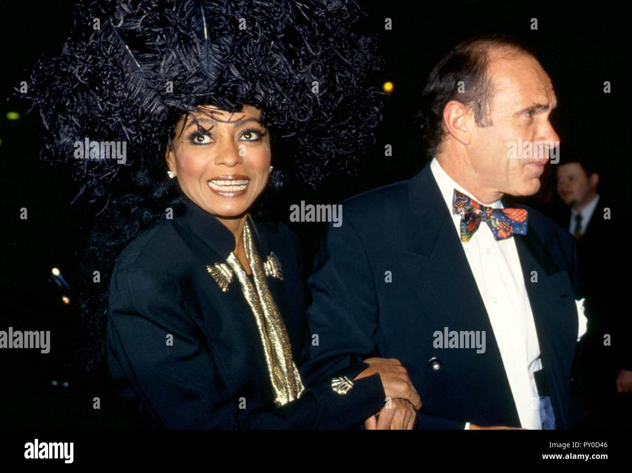 Diana Ross con ex marito Arne Naess. La coppia era sposata da 23 Ottobre 1985 - 12 febbraio 2000 e ha avuto due figli insieme. Data: metà anni novanta Ref: LMK11-LIB119-050505 Credito: punto di riferimento / MediaPunch Foto Stock