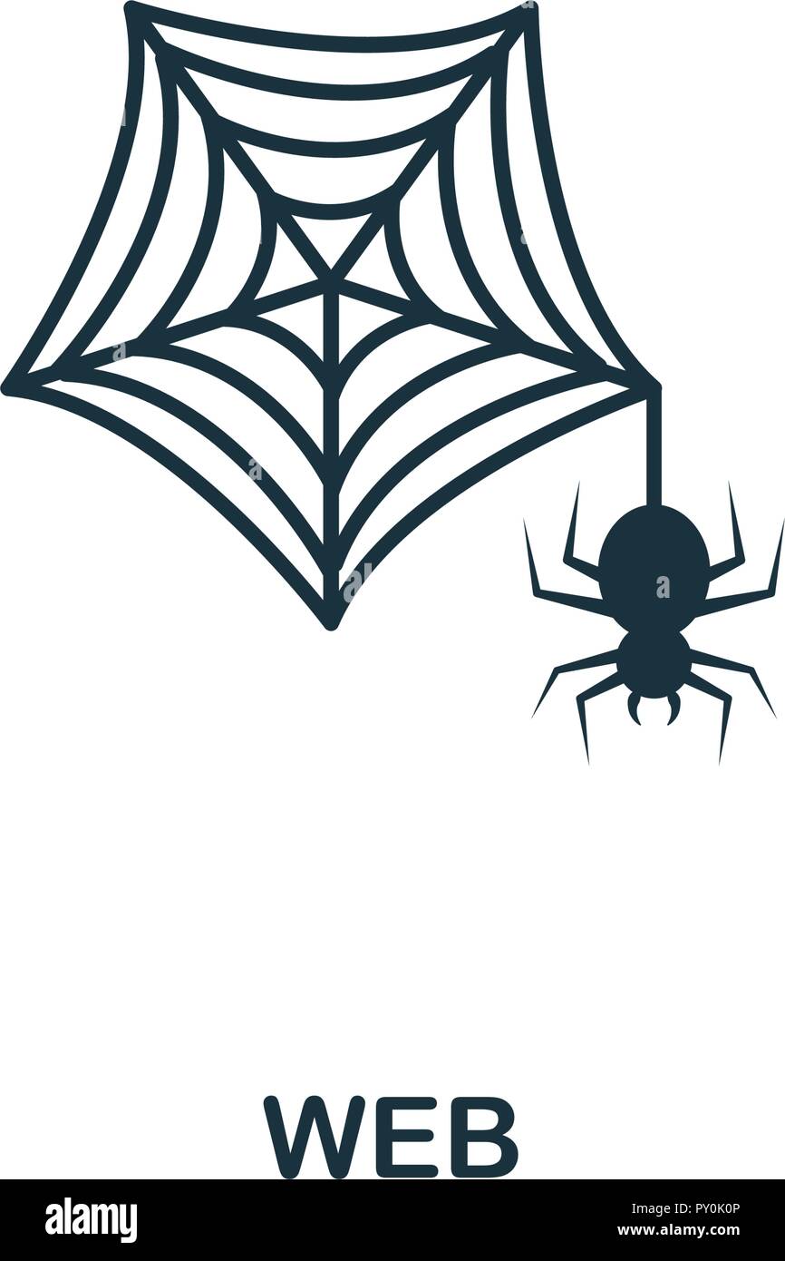 Icona del Web. Premio di design di stile da Halloween raccolta. UX e UI. Pixel perfetta icona web. Per il web design, applicazioni software, l'utilizzo di stampa. Illustrazione Vettoriale