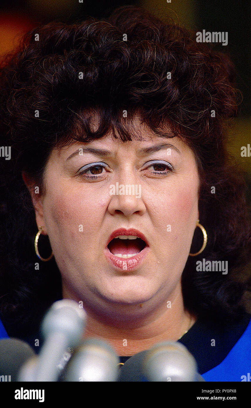 Washington, DC. 1992 Jeannie White madre di AIDS vittima Bianca Ryan di ind. Credito: Mark Reinstein /MediaPunch Foto Stock