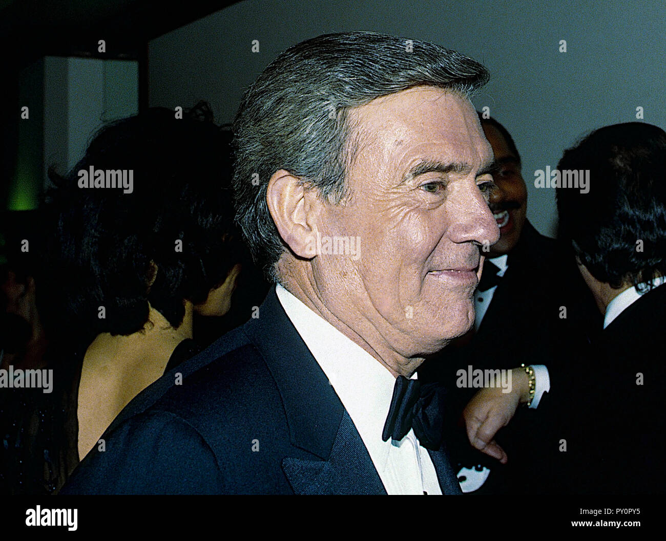 Washington, DC. 3-18-1993 Dan piuttosto al RTCA cena Credito: Mark Reinstein /MediaPunch Foto Stock