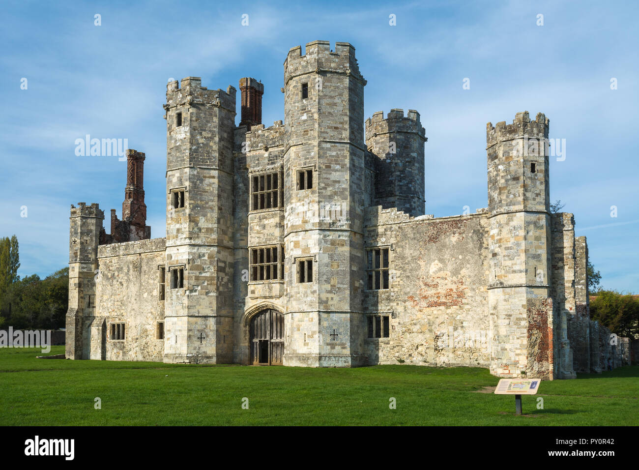 A Titchfield Abbey, un punto di riferimento storico di proprietà da English Heritage, Hampshire, Regno Unito Foto Stock