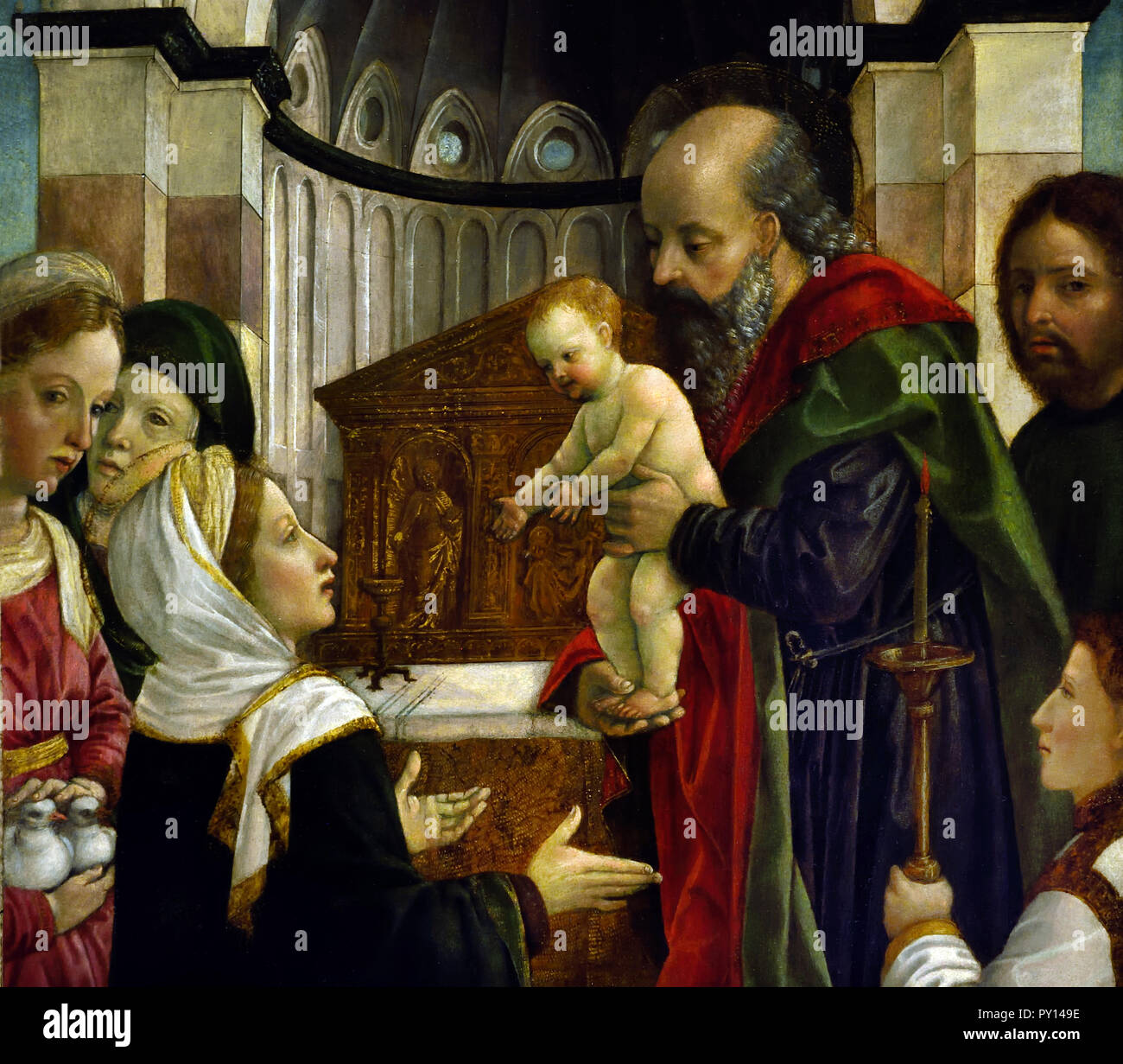 Presentazione al Tempio 1485-1490 Vincenzo Foppa 1450-1516 Italia del Quattrocento, italiano. Foto Stock