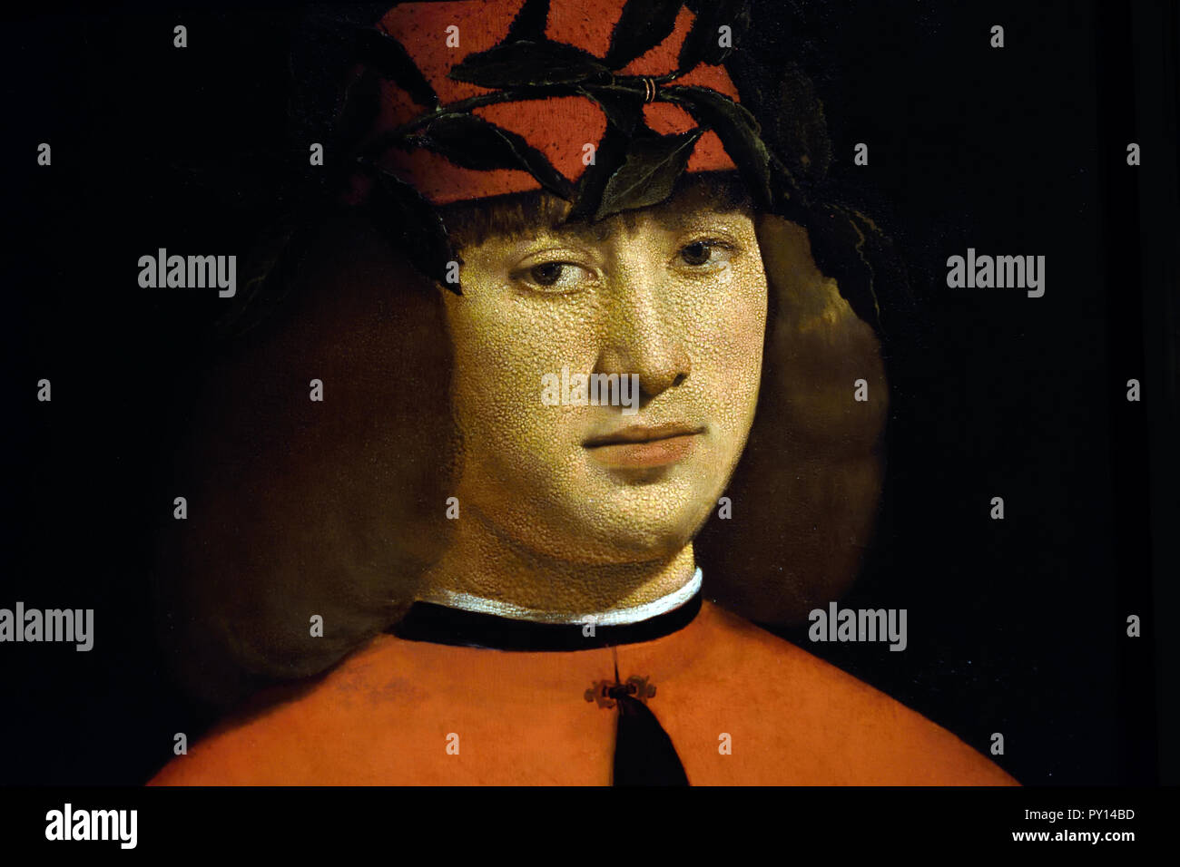 Ritratto del poeta Gerolamo Casio 1490 - 1500 da Giovanni Antonio del Boltraffio xv secolo, Italia, italiano. Foto Stock
