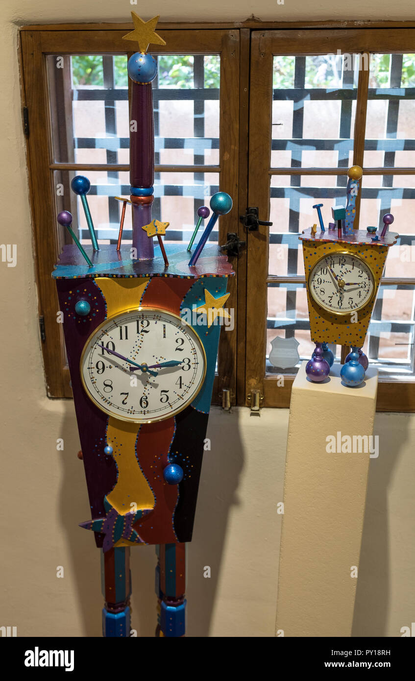 Realizzata a mano con gli orologi da Bennie Merideth aka, Wild Bill Tick Tock Foto Stock