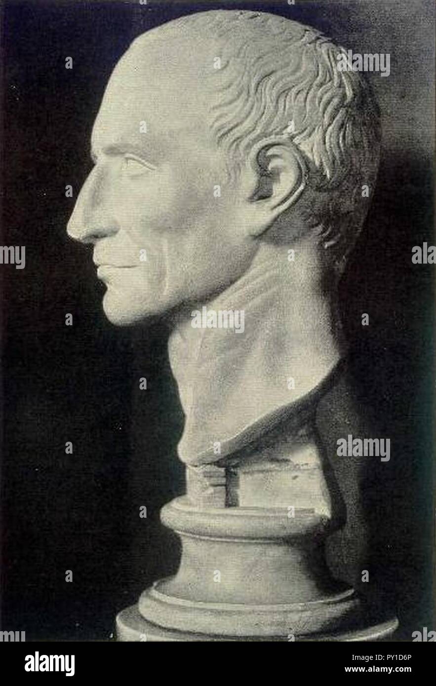 Busto di Giulio Cesare Foto Stock