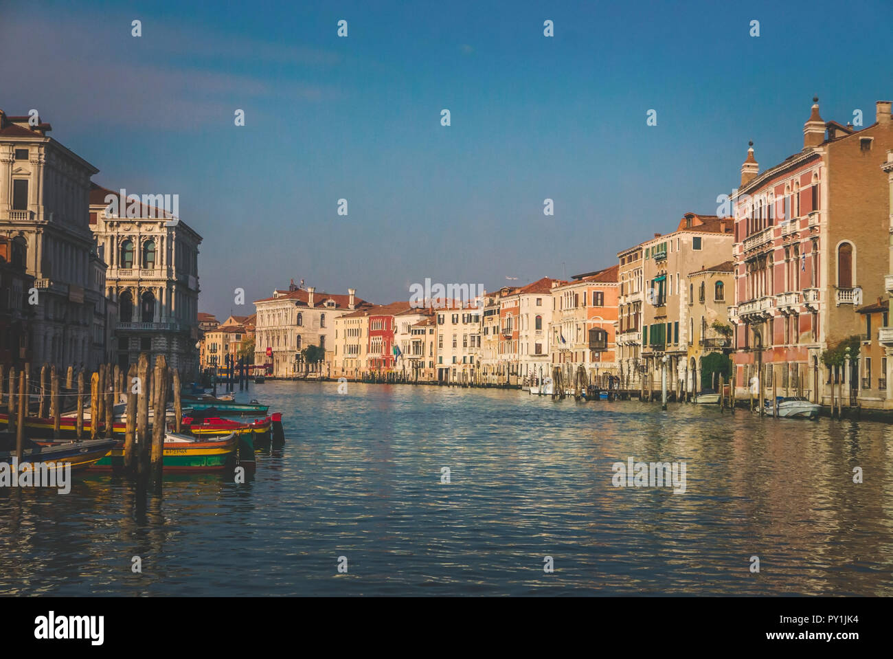 Grand Canale in Venezia in mattina presto Foto Stock