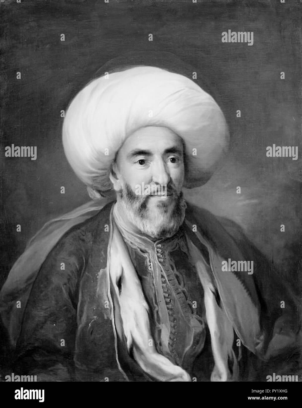 C.G. Pilo - Ritratto di Mahmud Agas, Ambasciatore di Tripolis - Foto Stock
