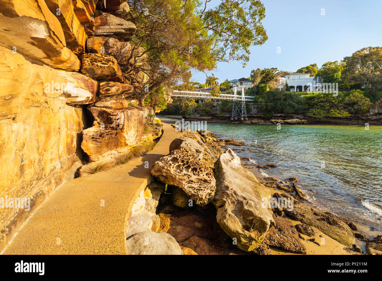 Prezzemolo Bay riserva nella Vaucluse, Sydney, Nuovo Galles del Sud, Australia Foto Stock