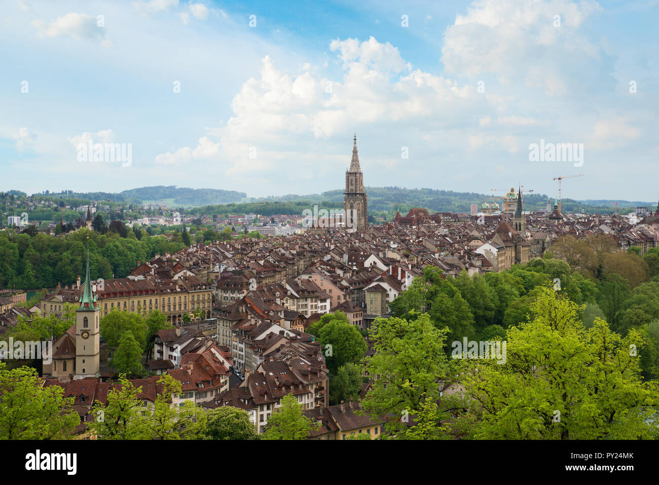 Città di Berna skyline con bella bella sky a Berna, Svizzera. L'Europa. Foto Stock