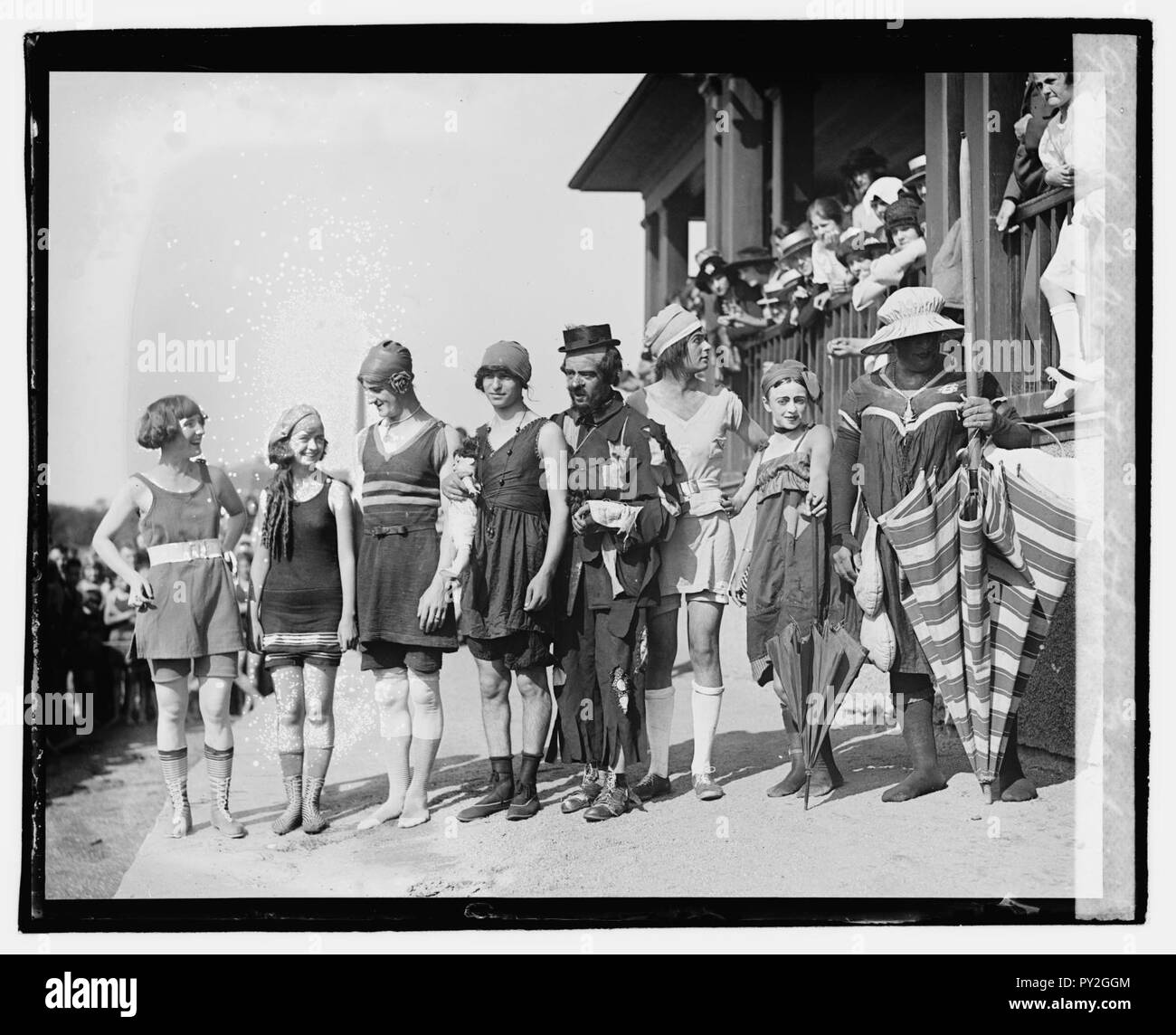 Mangiatori di torta, spiaggia balneare Foto Stock