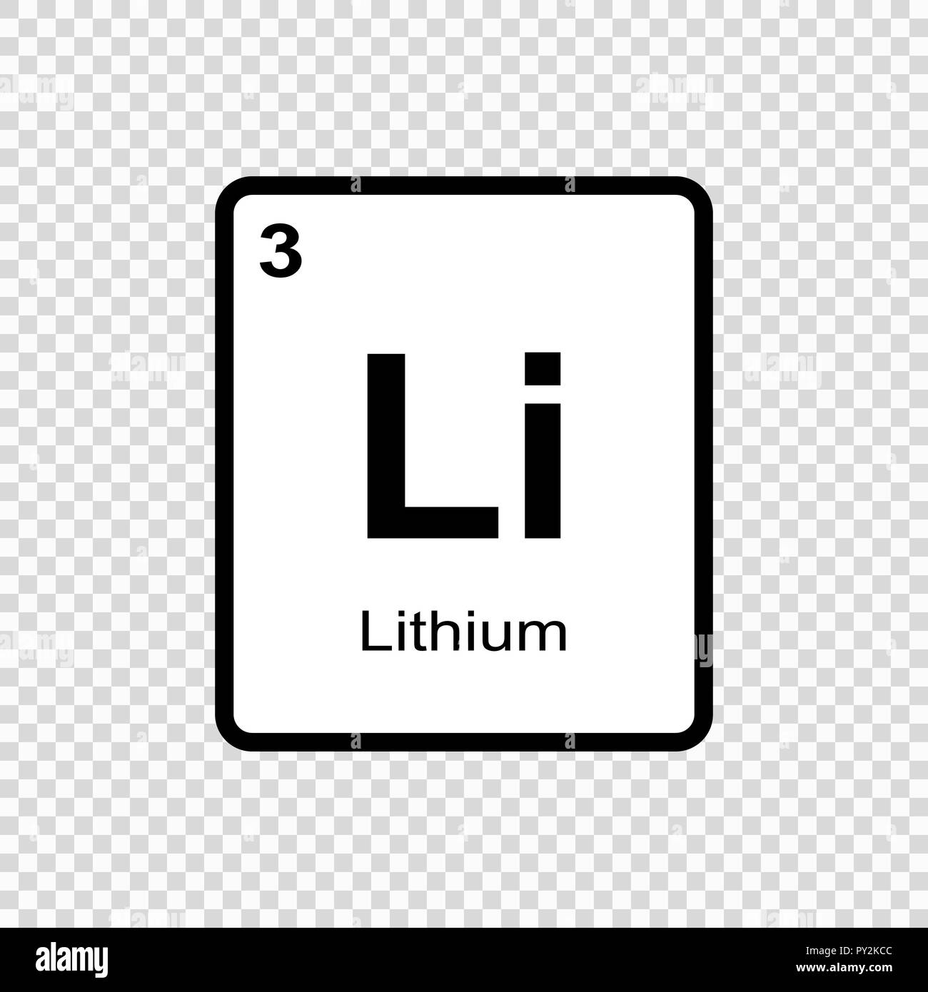 Elemento chimico della tavola periodica. Illustrazione Vettoriale