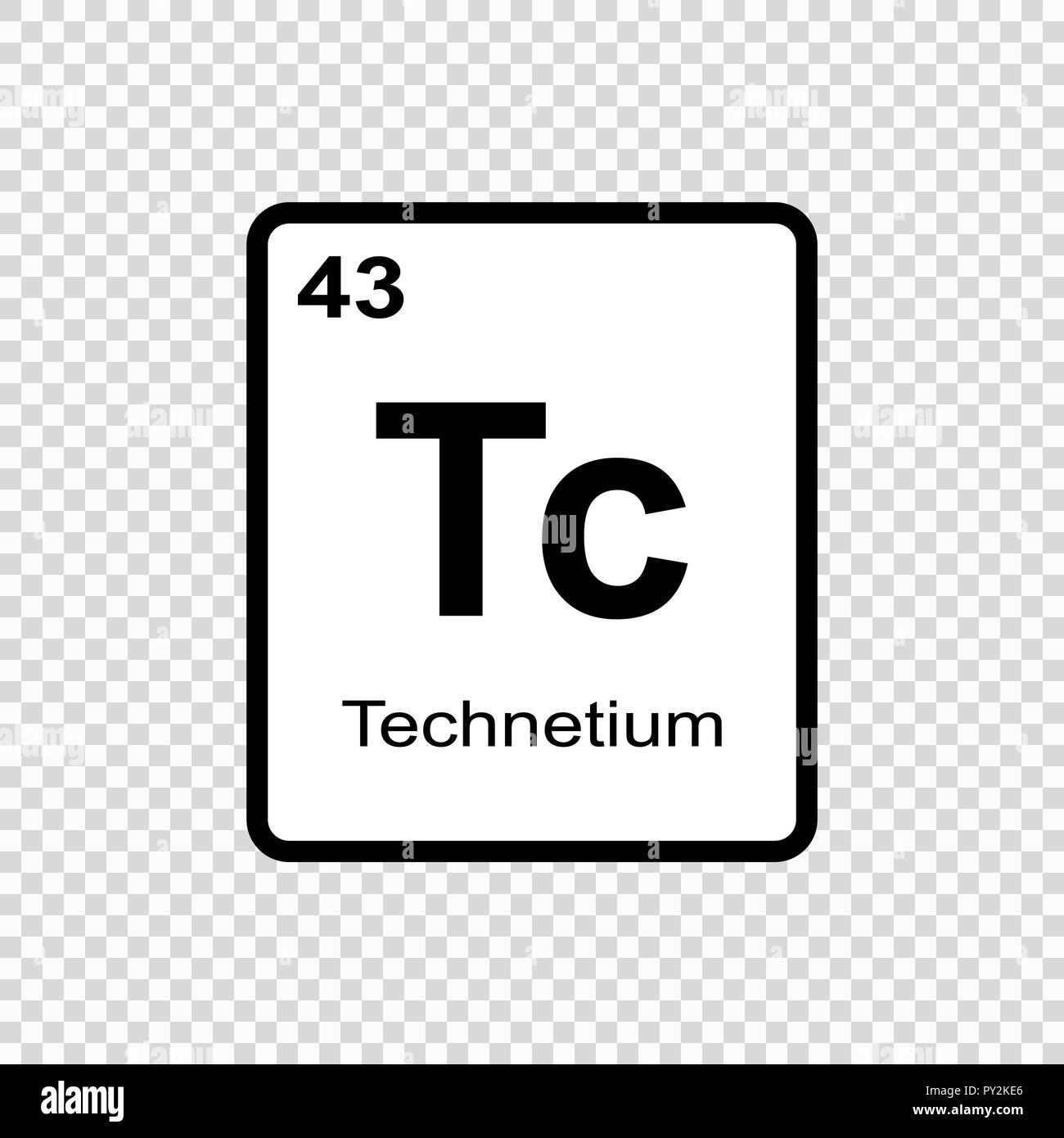 Elemento chimico della tavola periodica. Illustrazione Vettoriale