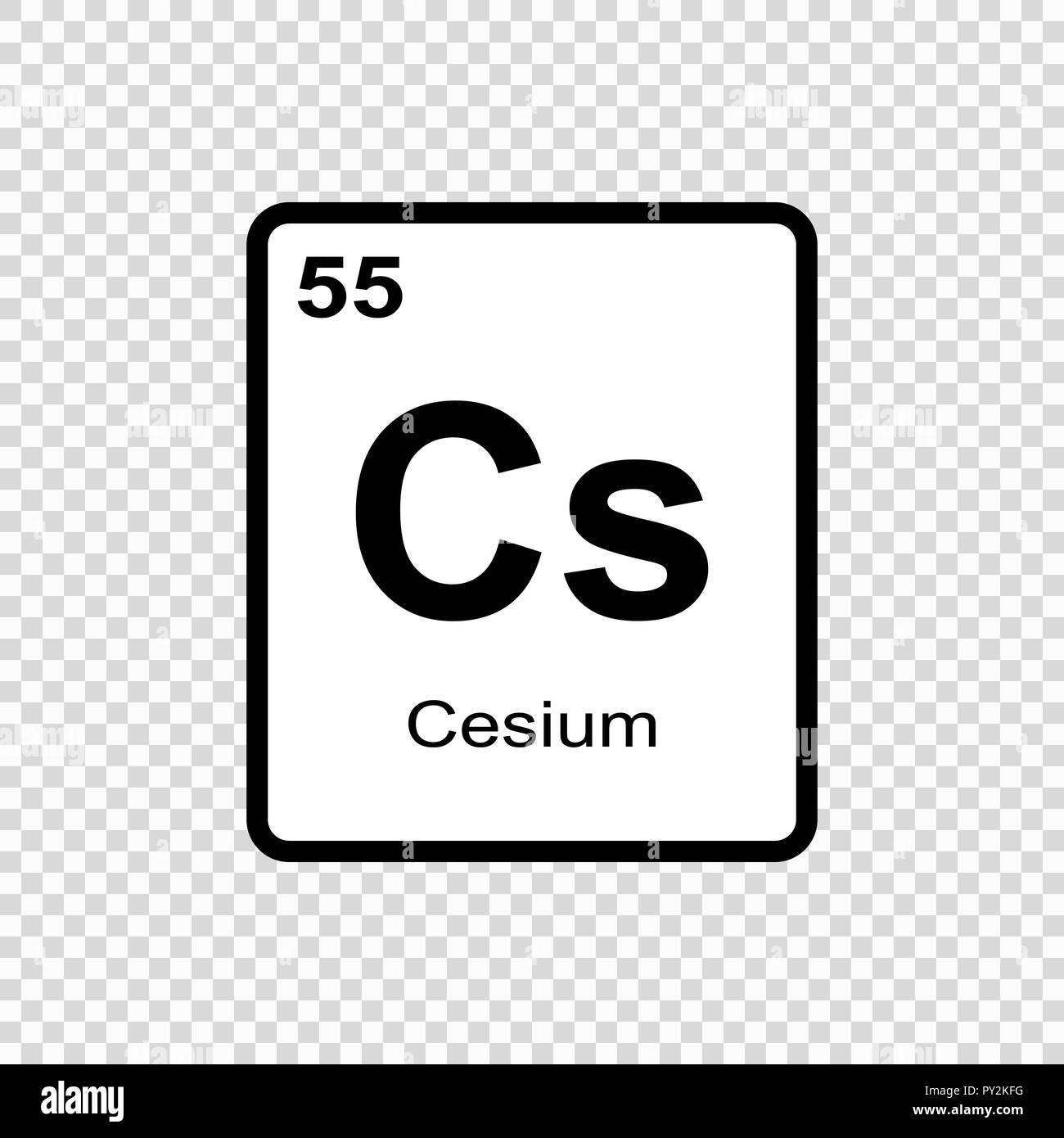 Elemento chimico della tavola periodica. Illustrazione Vettoriale