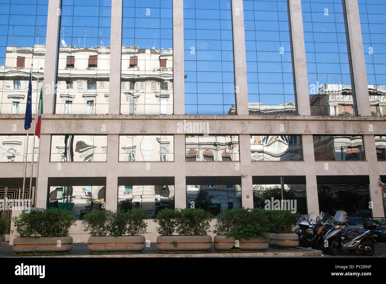 Roma, Italia. Il 20 ottobre 2018. Banca d'Italia, la banca centrale a Roma, in Italia. Foto Stock