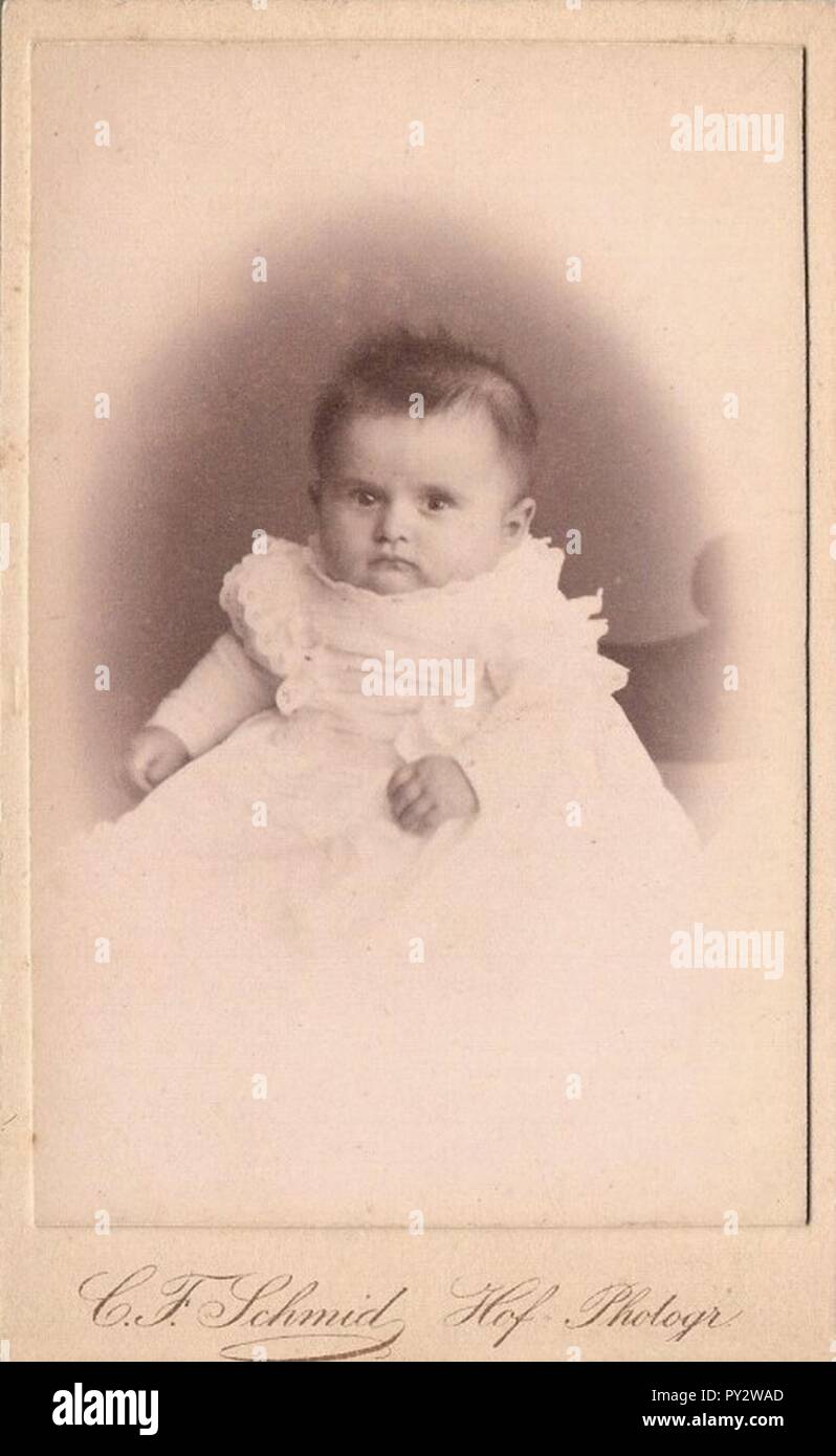 C F Schmid - Babyporträt. Foto Stock
