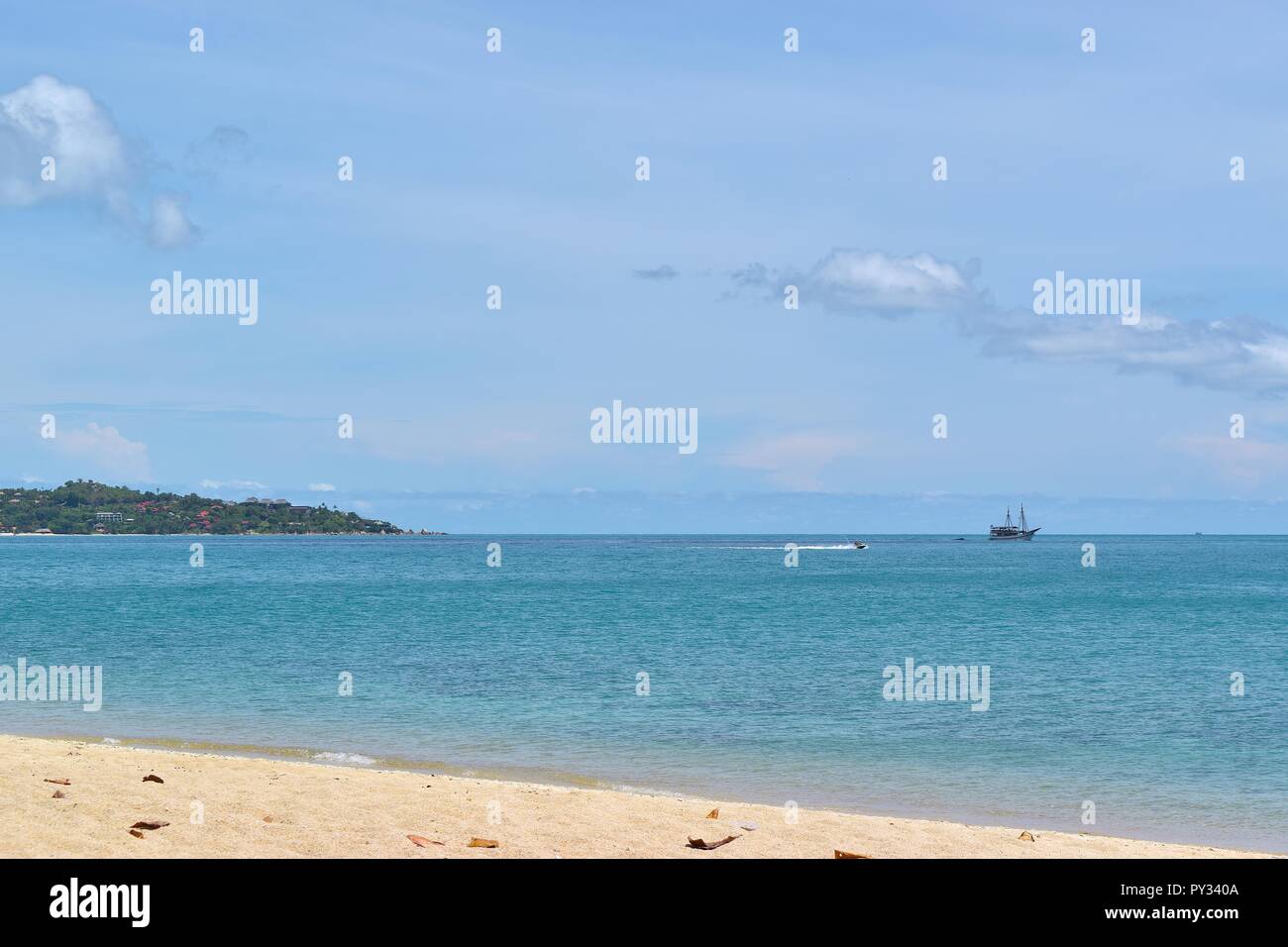 Lamai Beach sull'isola di Samui Thailandia. Foto Stock