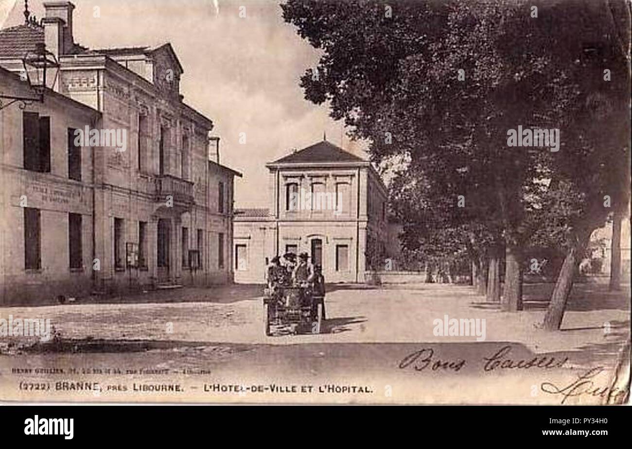Camarsac - Hôtel de ville. Foto Stock