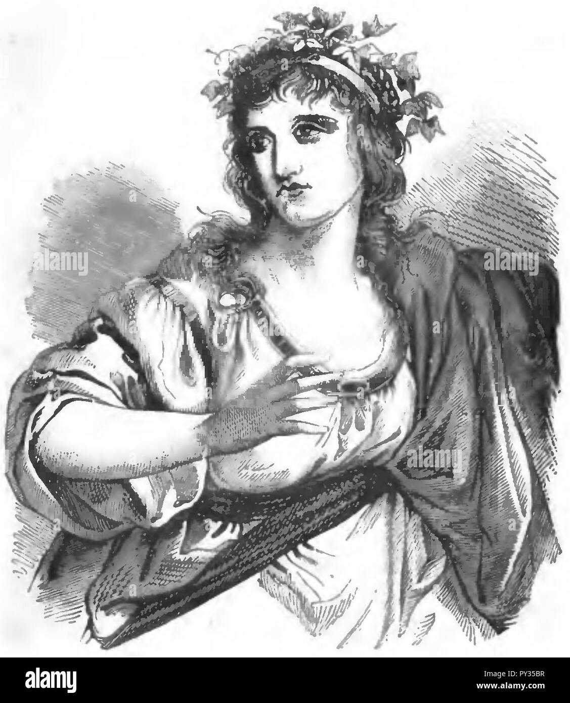 Camerini - Donne illustri, 1870 (pagina 26) raccolto Teresa Bandettini. Foto Stock