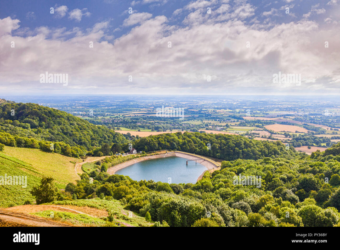 Serbatoio di Malvern, Malvern Hills, Herefordshire e Worcestershire, Inghilterra Foto Stock