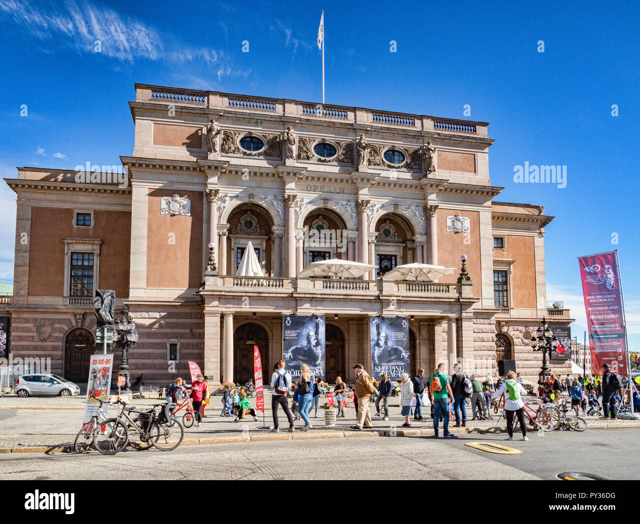 16 Settembre 2018: Stoccolma, Svezia - Il Teatro dell'Opera, su una luminosa giornata autunnale. Foto Stock