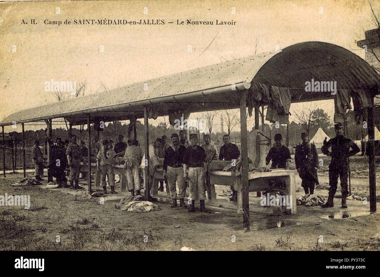 Camp de Saint-Médard - Lavoir. Foto Stock