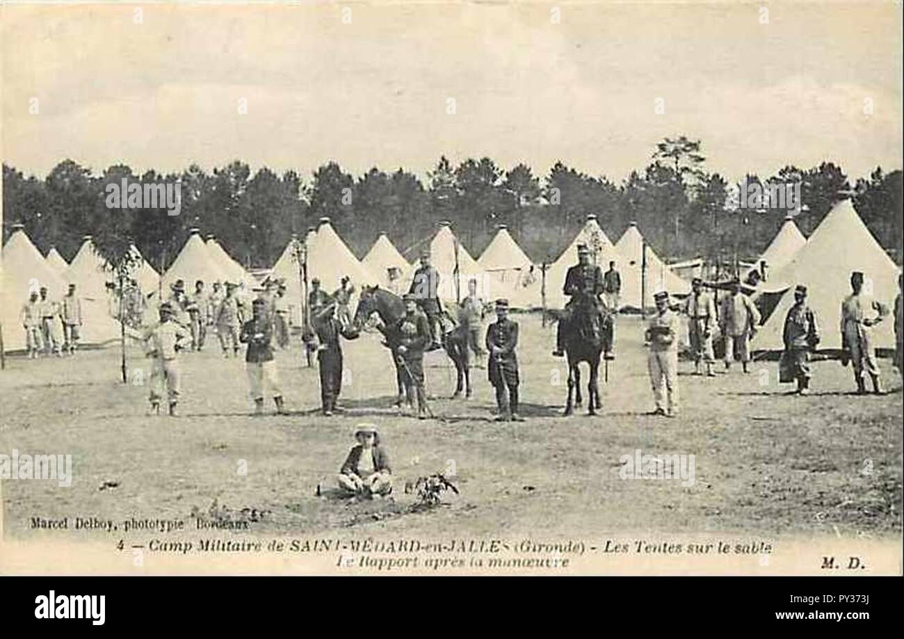 Camp de Saint-Médard - manovre. Foto Stock