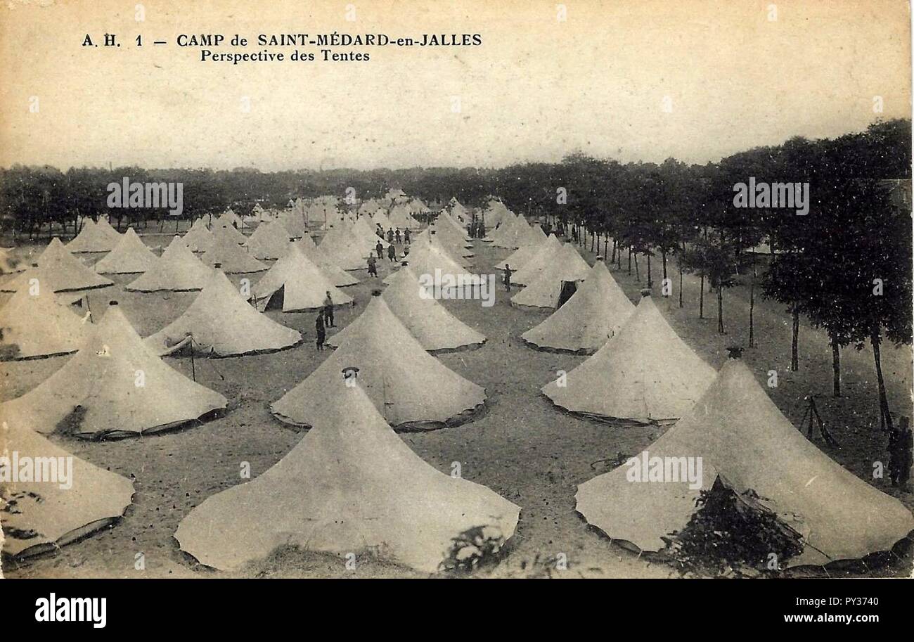 Camp de Saint-Médard - Tentes 4. Foto Stock