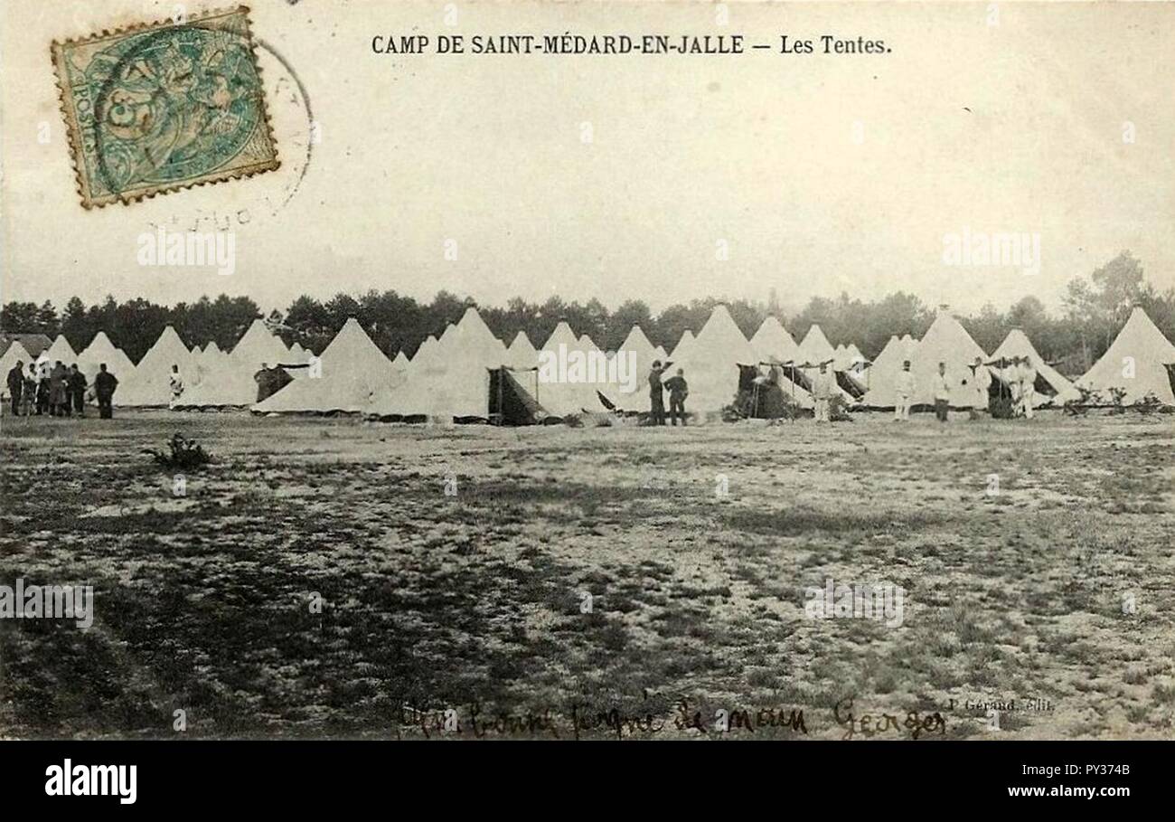 Camp de Saint-Médard - Tentes 12. Foto Stock