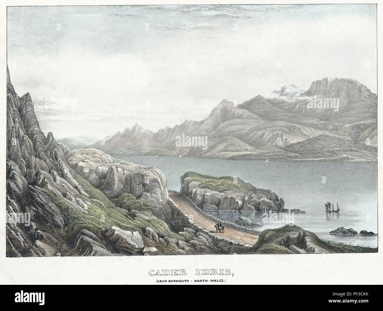 Cader Idris, vicino a Caernarfon, il Galles del nord. Foto Stock