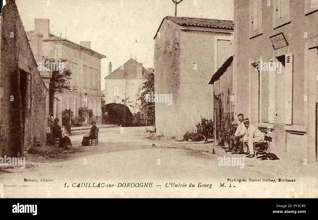 Cadillac-sur-Dordogne - Bourg 1. Foto Stock