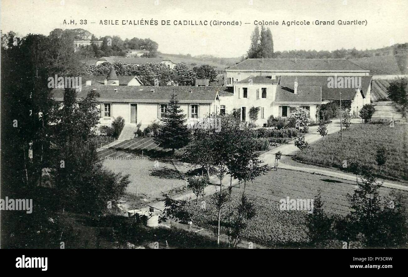 Cadillac-sur-Garonne - Asile des aliénés 9. Foto Stock